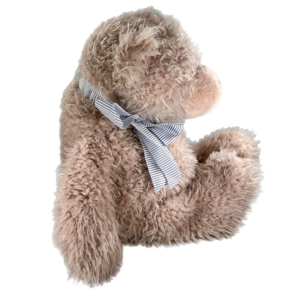 Gund 16" Bernard Teddy Bear Plush Stuffed Animal Toy Stripped Bow 4054147 Soft - Picture 5 of 12